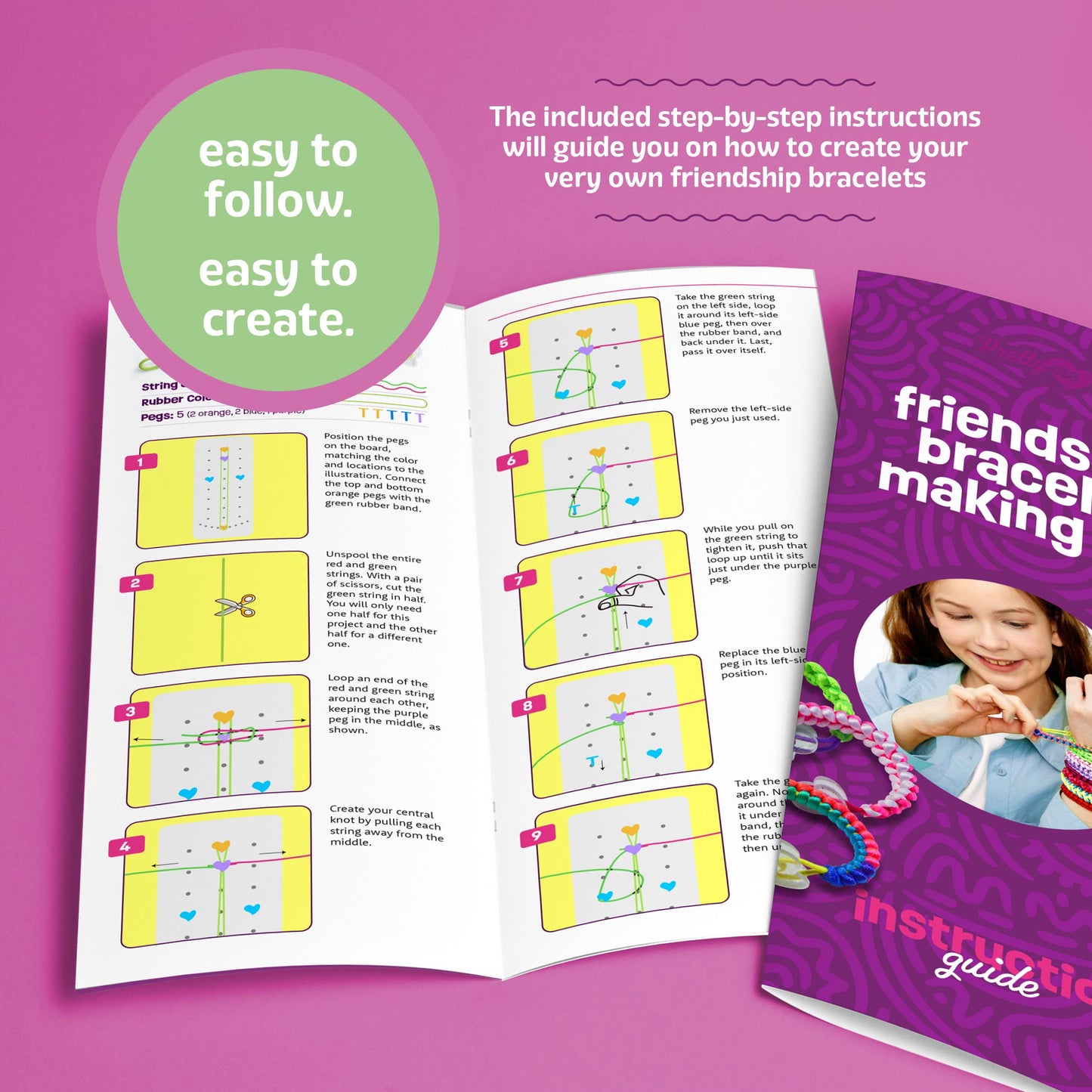 Crafting Kits - Pretty Me Friendship Bracelet Making Kit String Bracelets