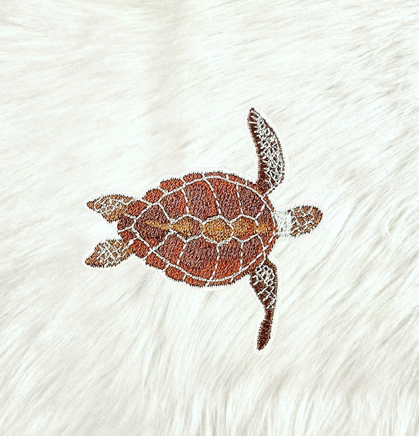 Patch - Turtle Brown Embroidery Iron On Patch