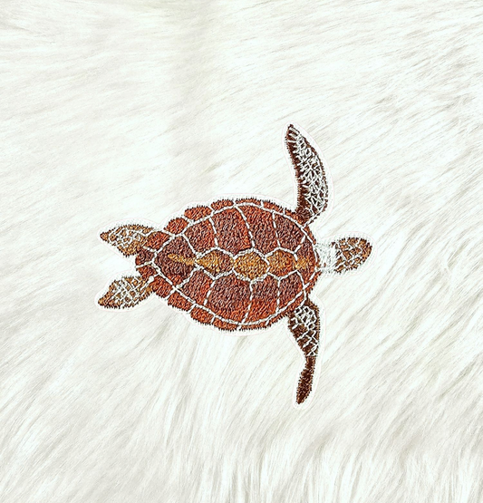Patch - Turtle Brown Embroidery Iron On Patch