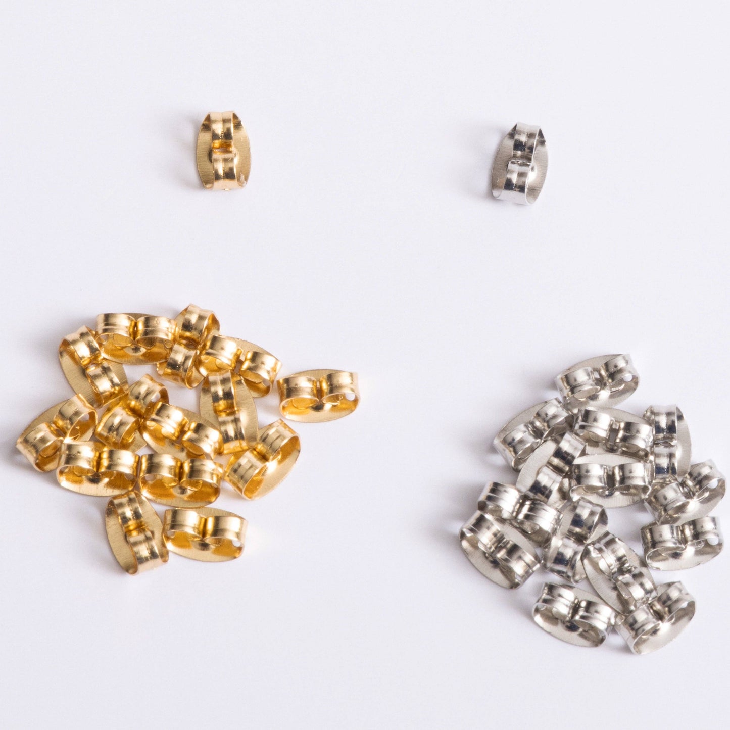 Jewelry - Silver and Gold Butterfly Earring Backs 30pc