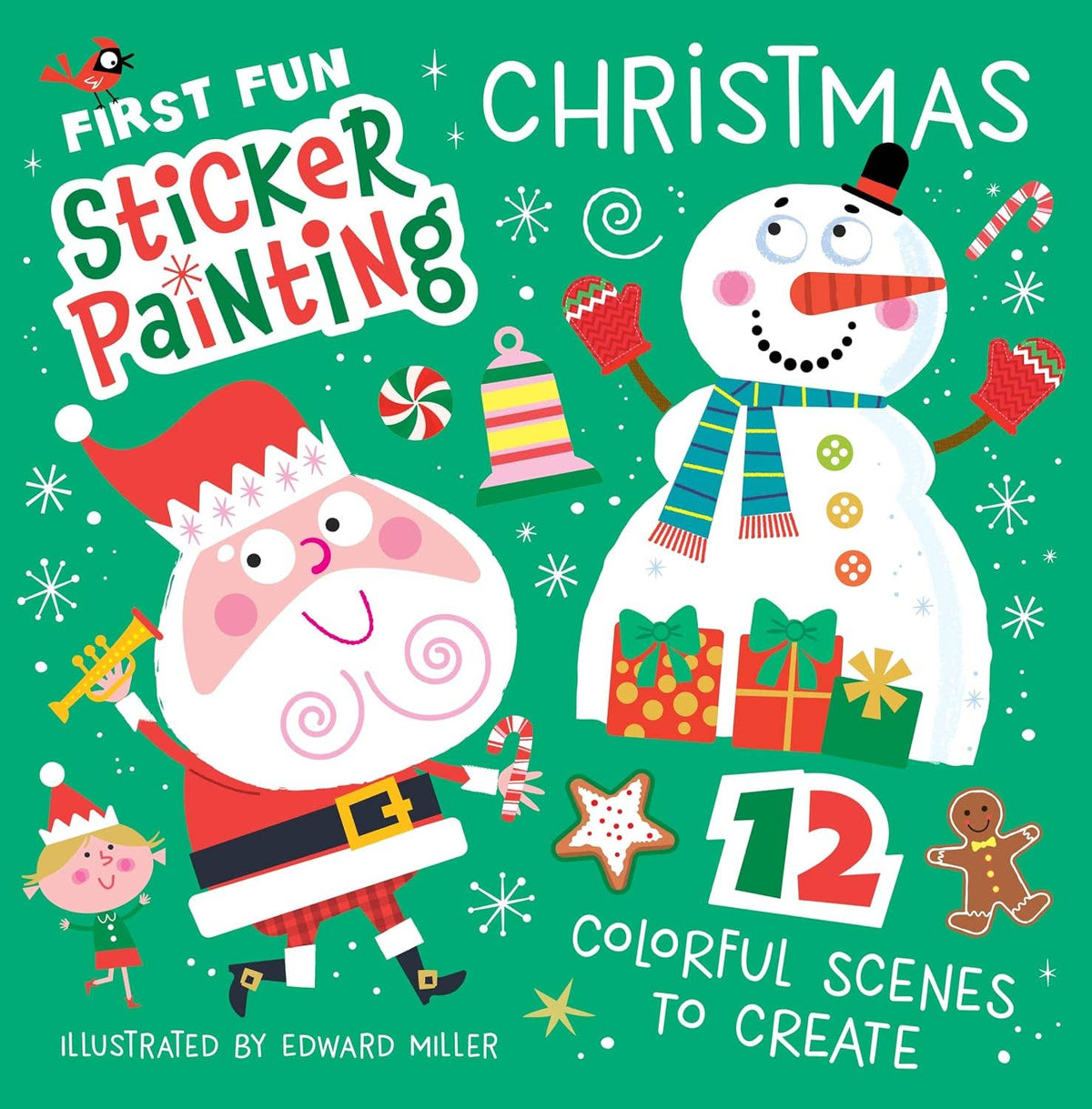 Sticker - First Fun Sticker Painting Christmas - 12 Scenes to Create