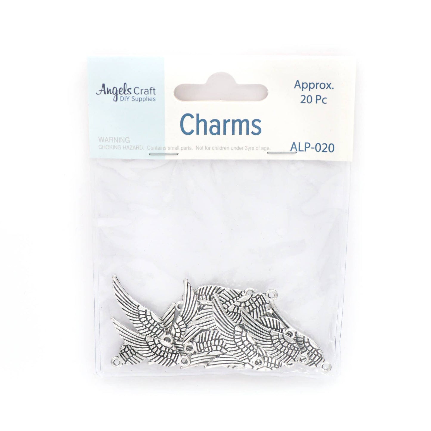 Jewelry - Angel Wing Metal Charms for Jewelry Making 20ct