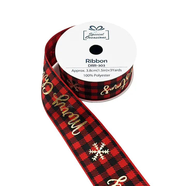 Ribbon - Christmas Design Ribbon 1"x3Yards/Roll