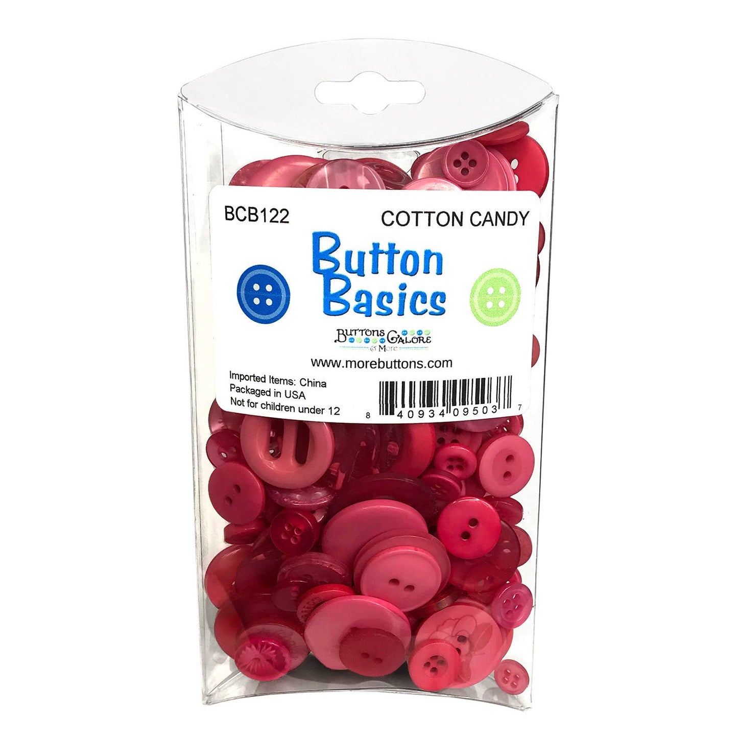 Buttons - Colorful Craft & Sewing Buttons - Cotton Candy