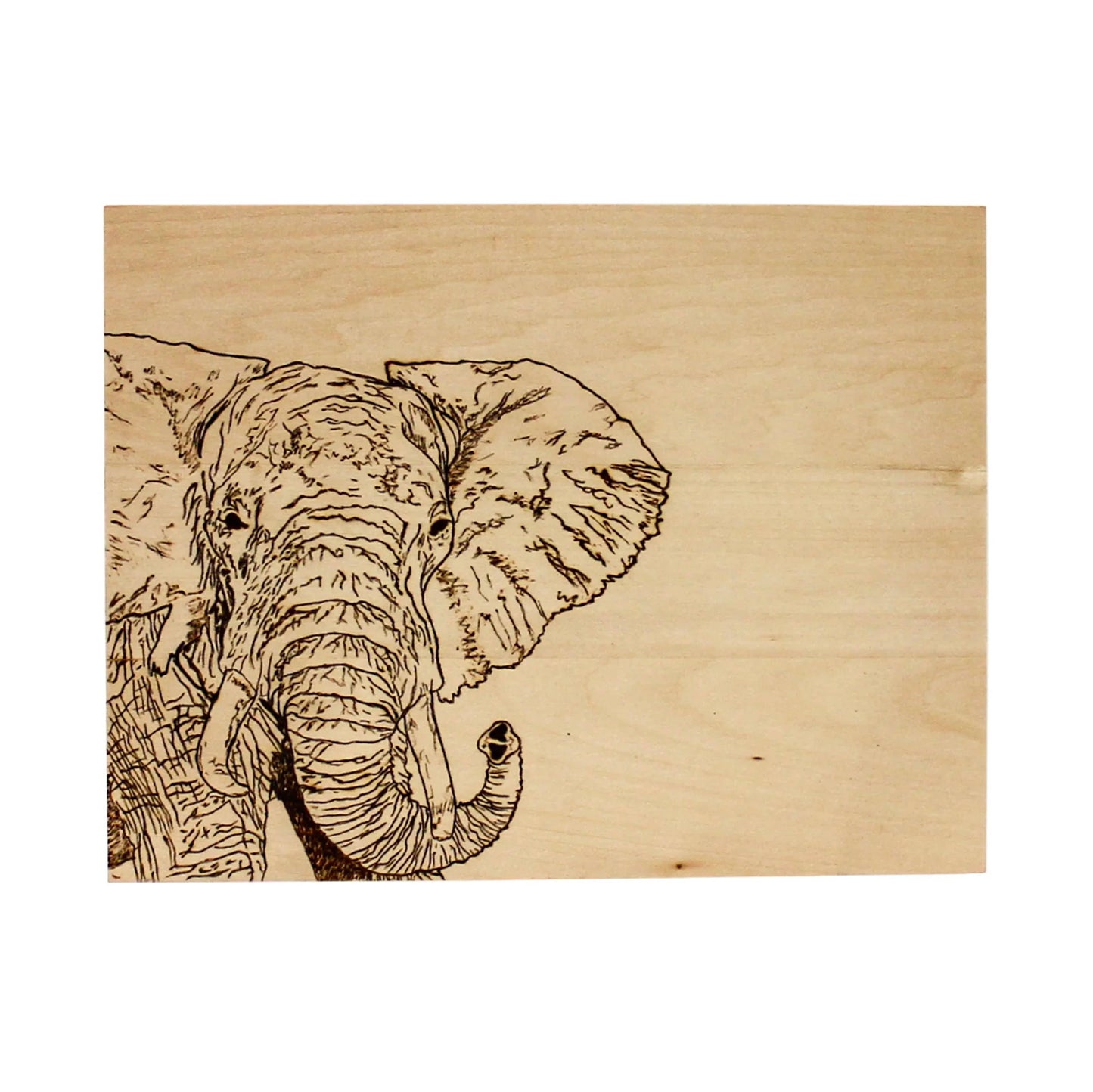 Wood - Basswood Rectangle Plaque 10 x 8 for Woodburning or Laser