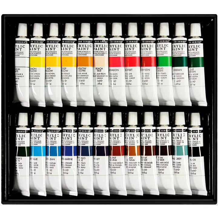 Paint - Studio Series Acrylic Paint Set (24 Colors)