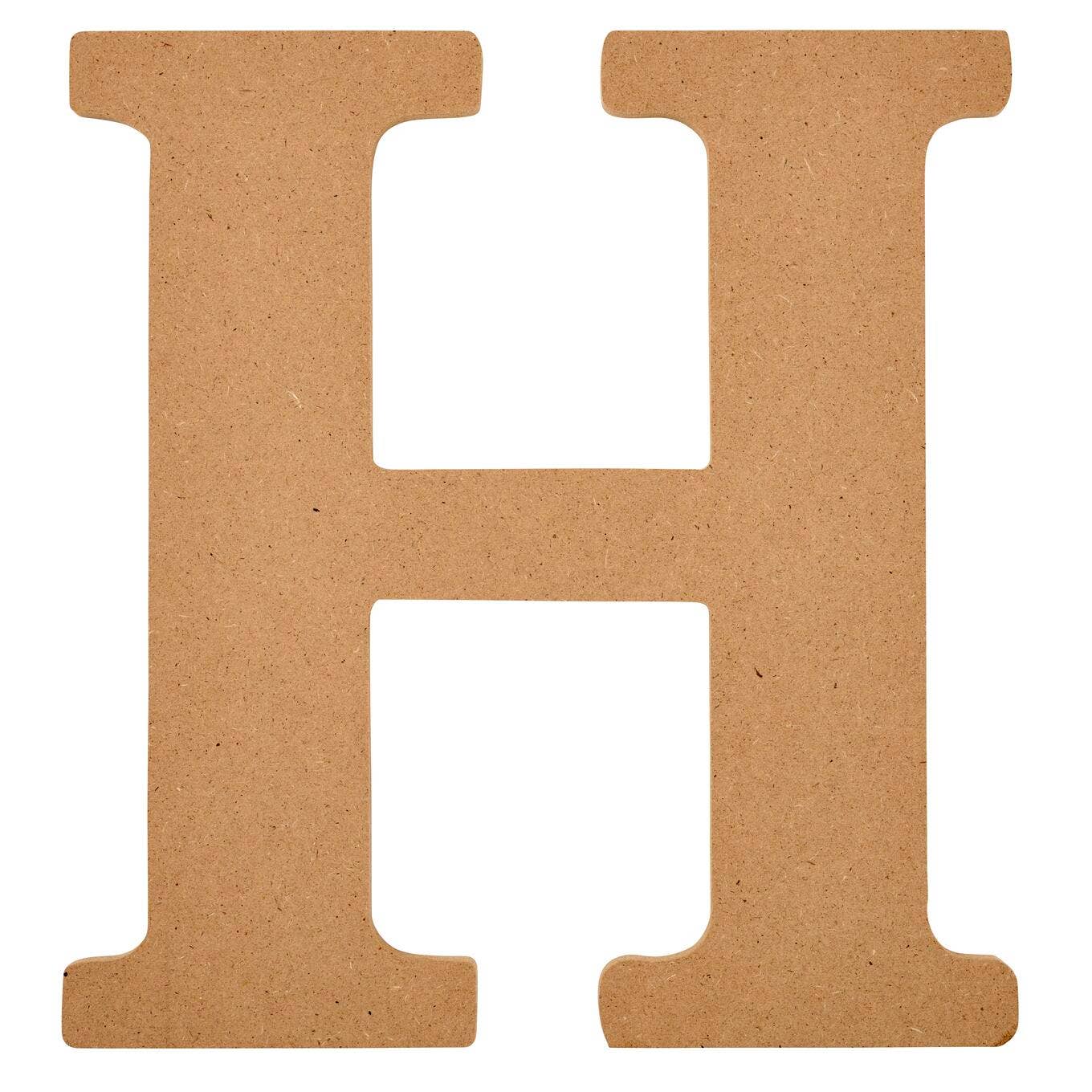 Wood - 8 inch MDF Letter - H