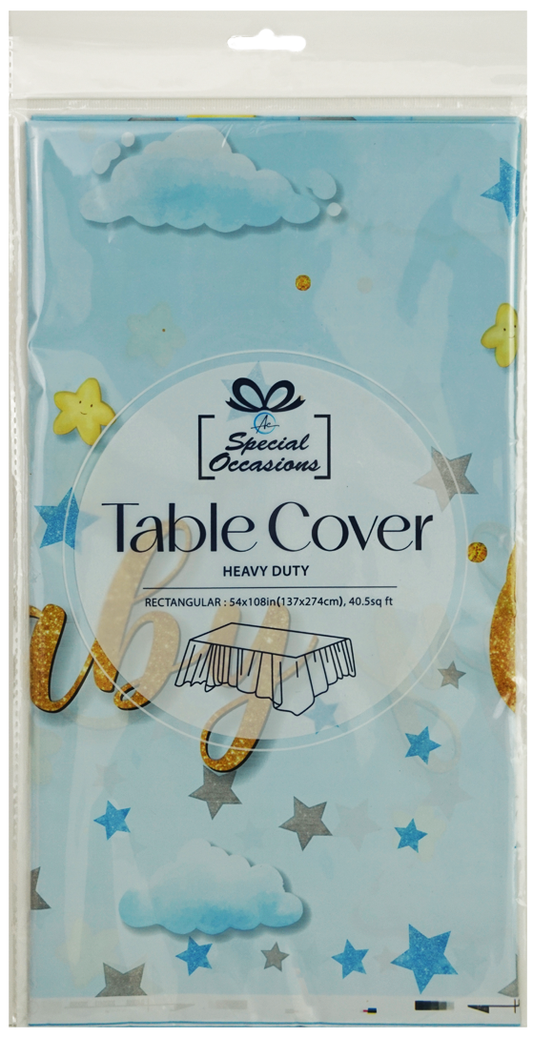 Table Cover - Rectangle "It's a boy", 54x108in (137x274cm)