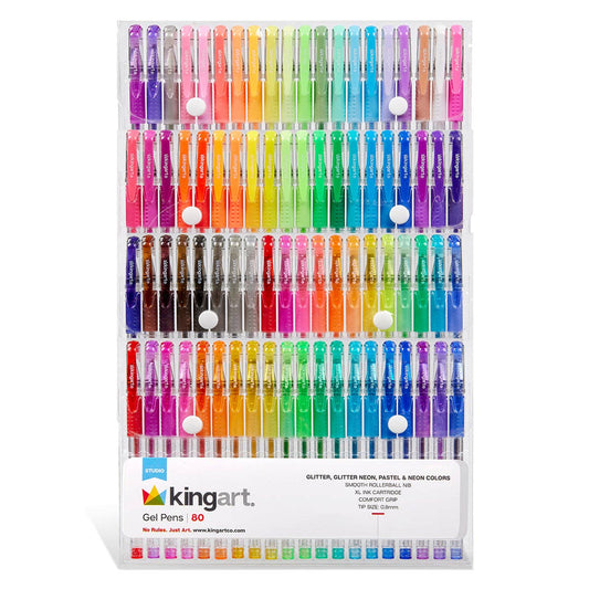 Pens - Gel Pens - Comfort Grip - 80 Colors