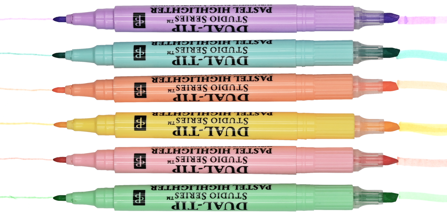 Highlighters - Studio Series Dual-Tip Pastel (Set of 6)