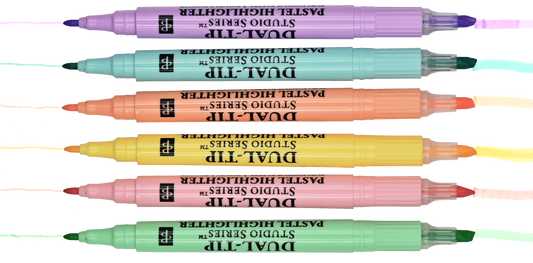 Highlighters - Studio Series Dual-Tip Pastel (Set of 6)