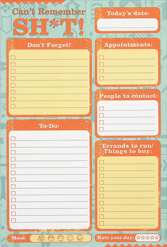 Note Pads - Can't Remember Sh*t