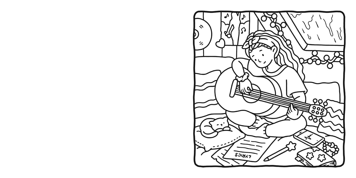 Coloring Book - Girl Moments