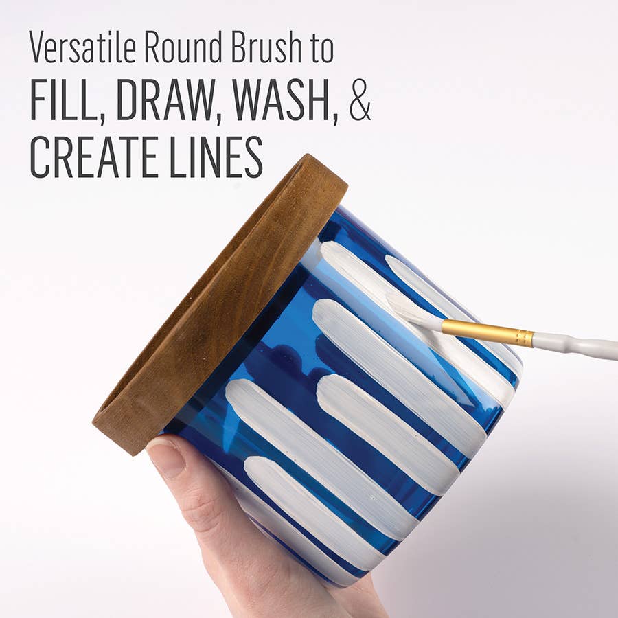 Paint Brush - Folkart Glass Painting Brush Set, 5-Piece
