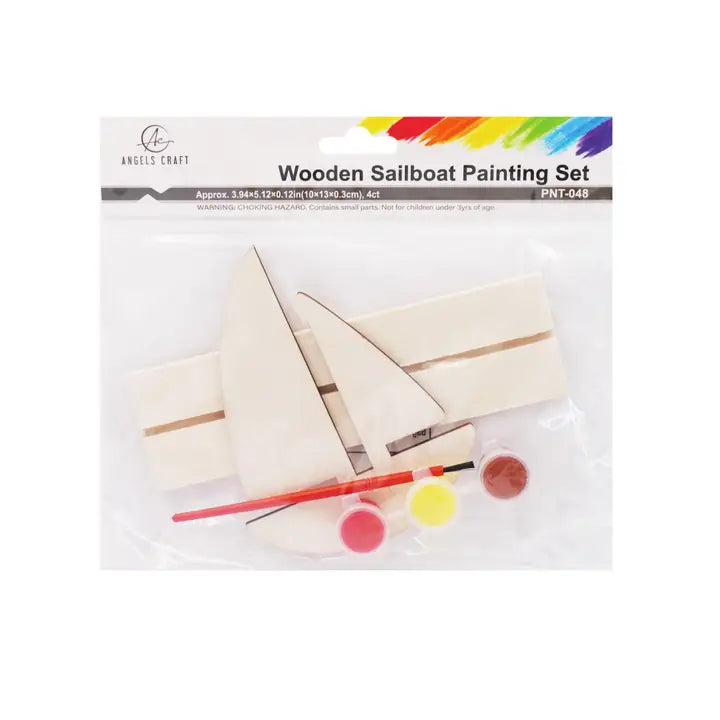 Paint Set - Wooden Painting Set Sailboat