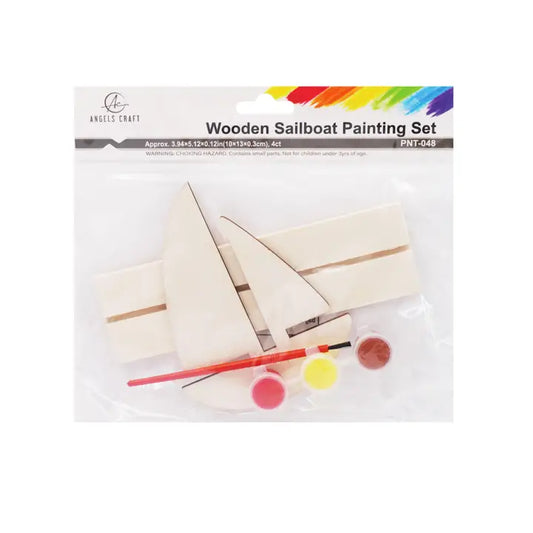 Paint Set - Wooden Painting Set Sailboat