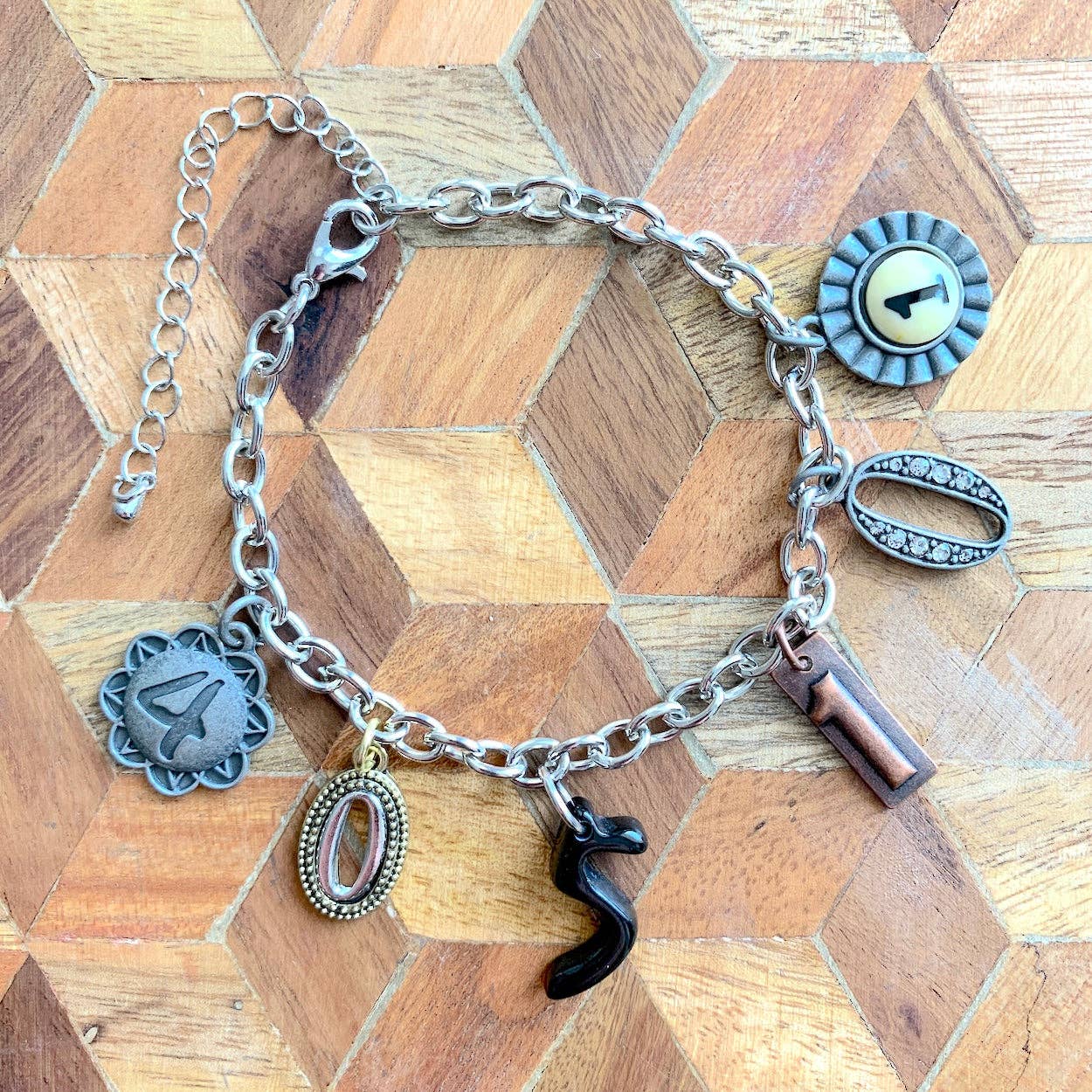 Jewelry - Vintage Number Charms Collection 0 through 9, 10pc Charm Set