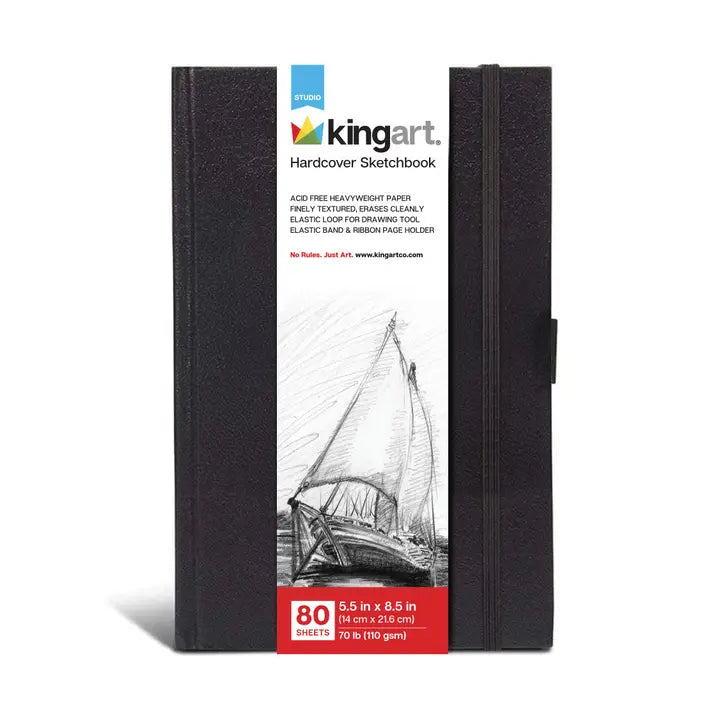 Hardcover Sketchbook - 5.5” X 8.5” 80 Sheets