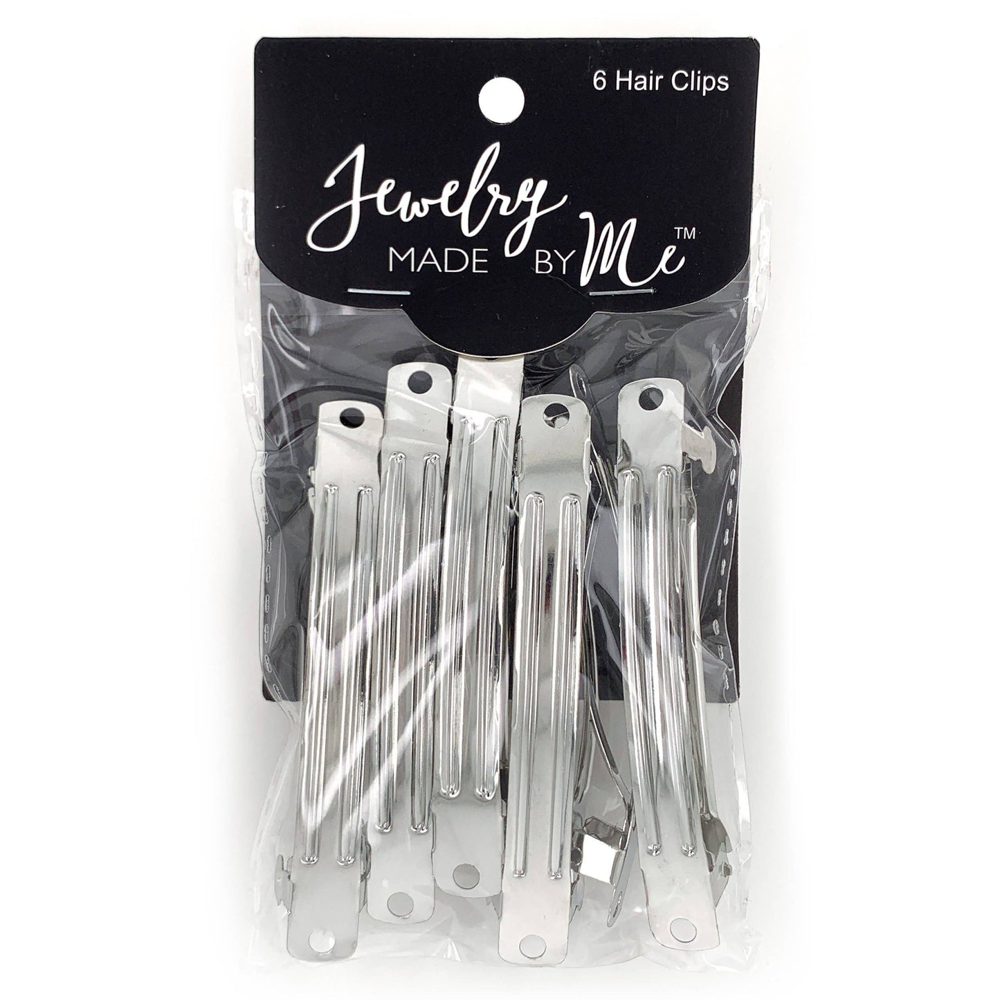 Jewelry - Silver French Barrette Hair Clips 6pc