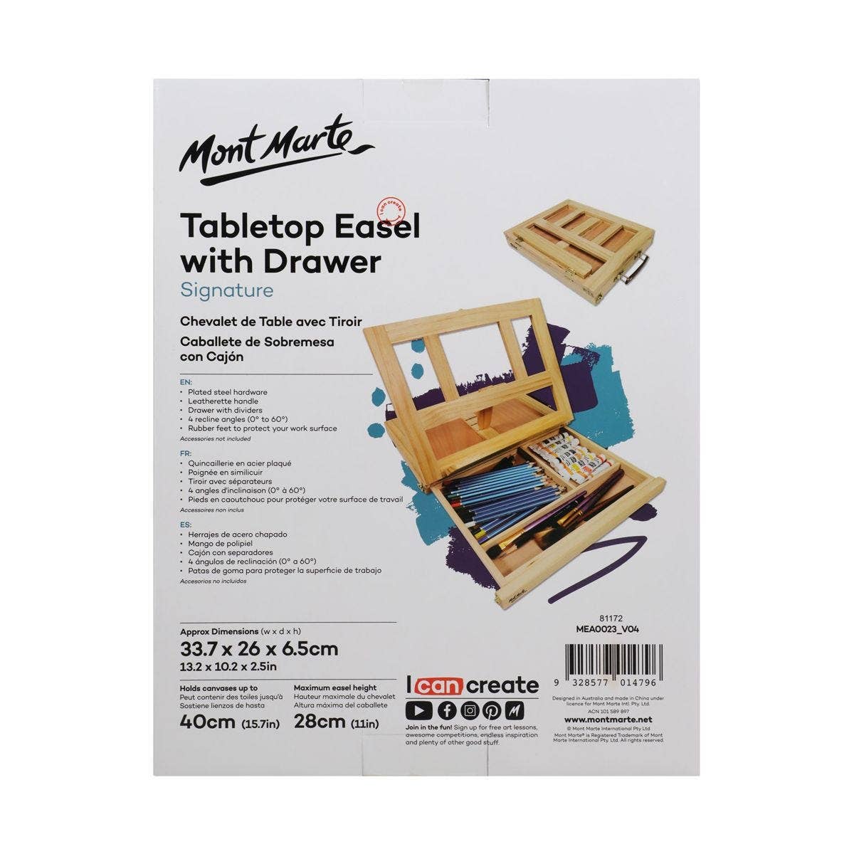 Easel - Table Easel with Drawer Signature
