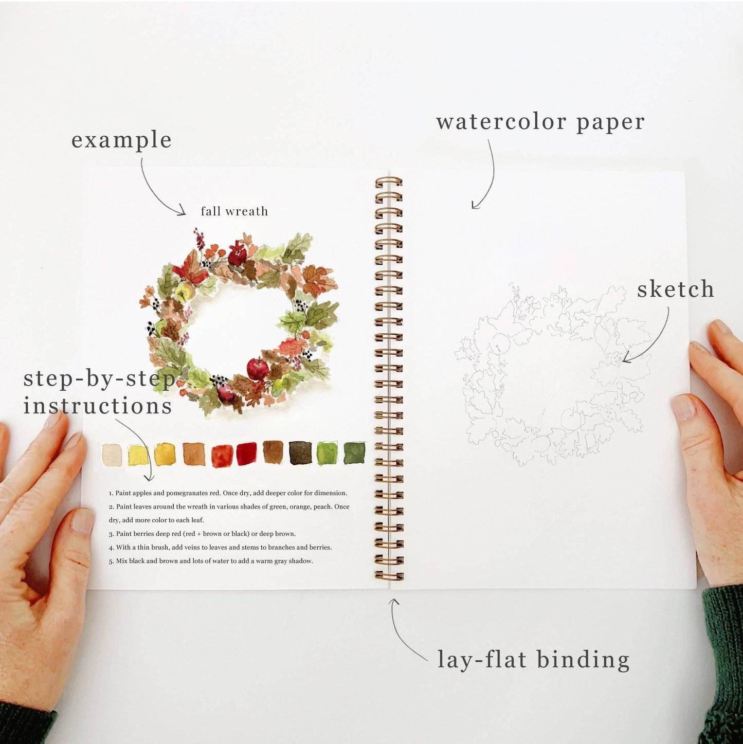 Workbook - Autumn watercolor workbook