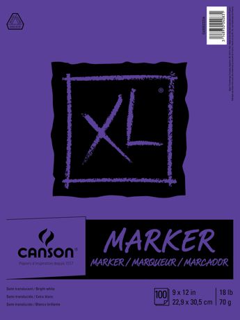 Paper - Canson XL Marker Paper Pad 9"X12"