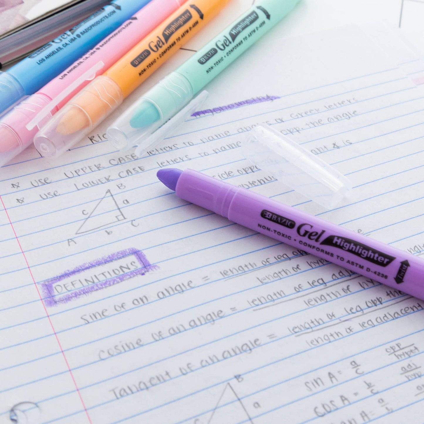 Highlighter - 5 Pastel Color Gel Bible
