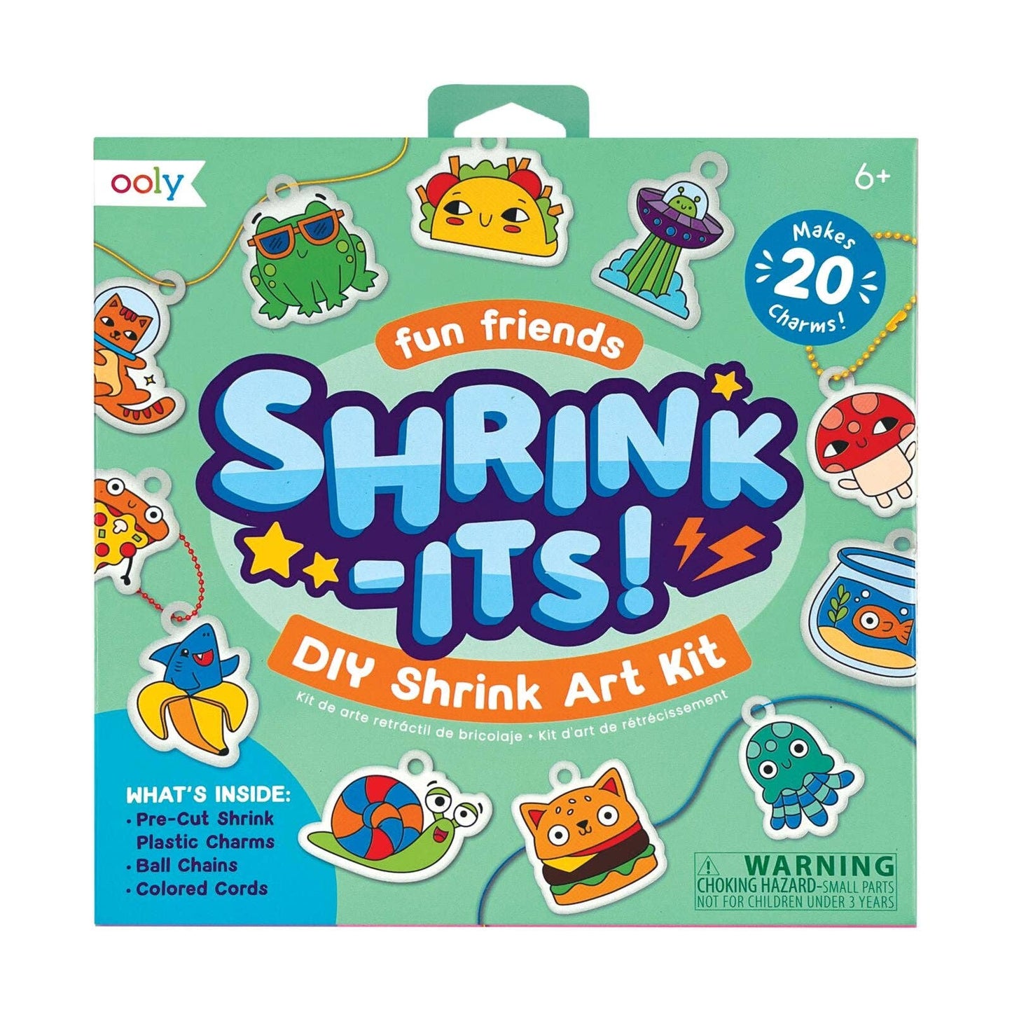 Shrink-Its! - D.I.Y. Shrink Art Kit - Fun Friends (28 PC Set)