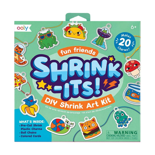 Shrink-Its! - D.I.Y. Shrink Art Kit - Fun Friends (28 PC Set)