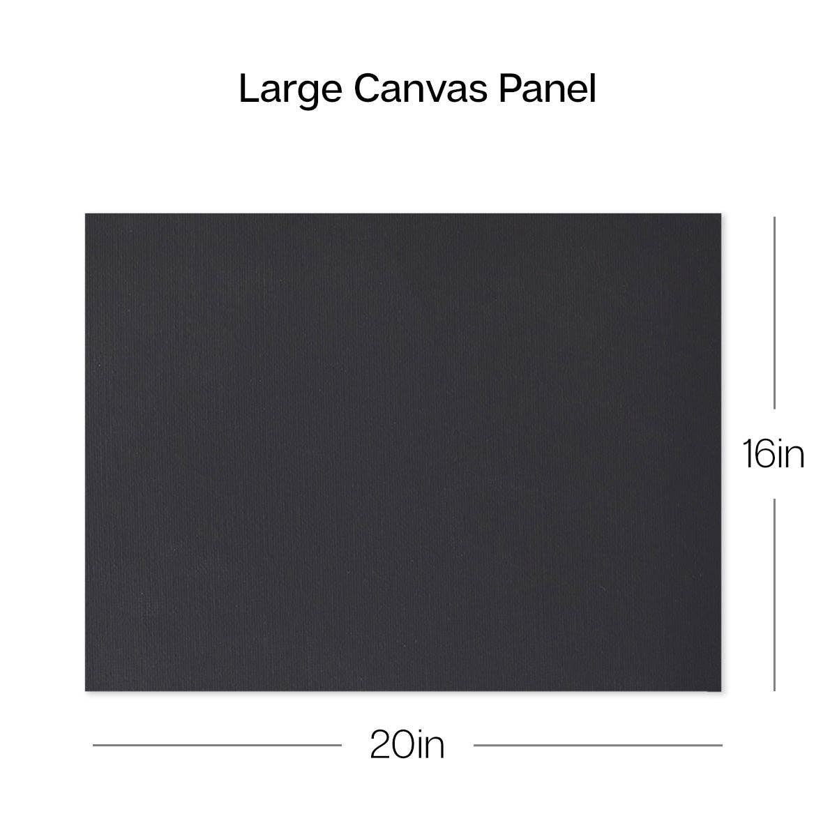 Canvas - Black Canvas Panels – 16" x 20" (4 Pack)