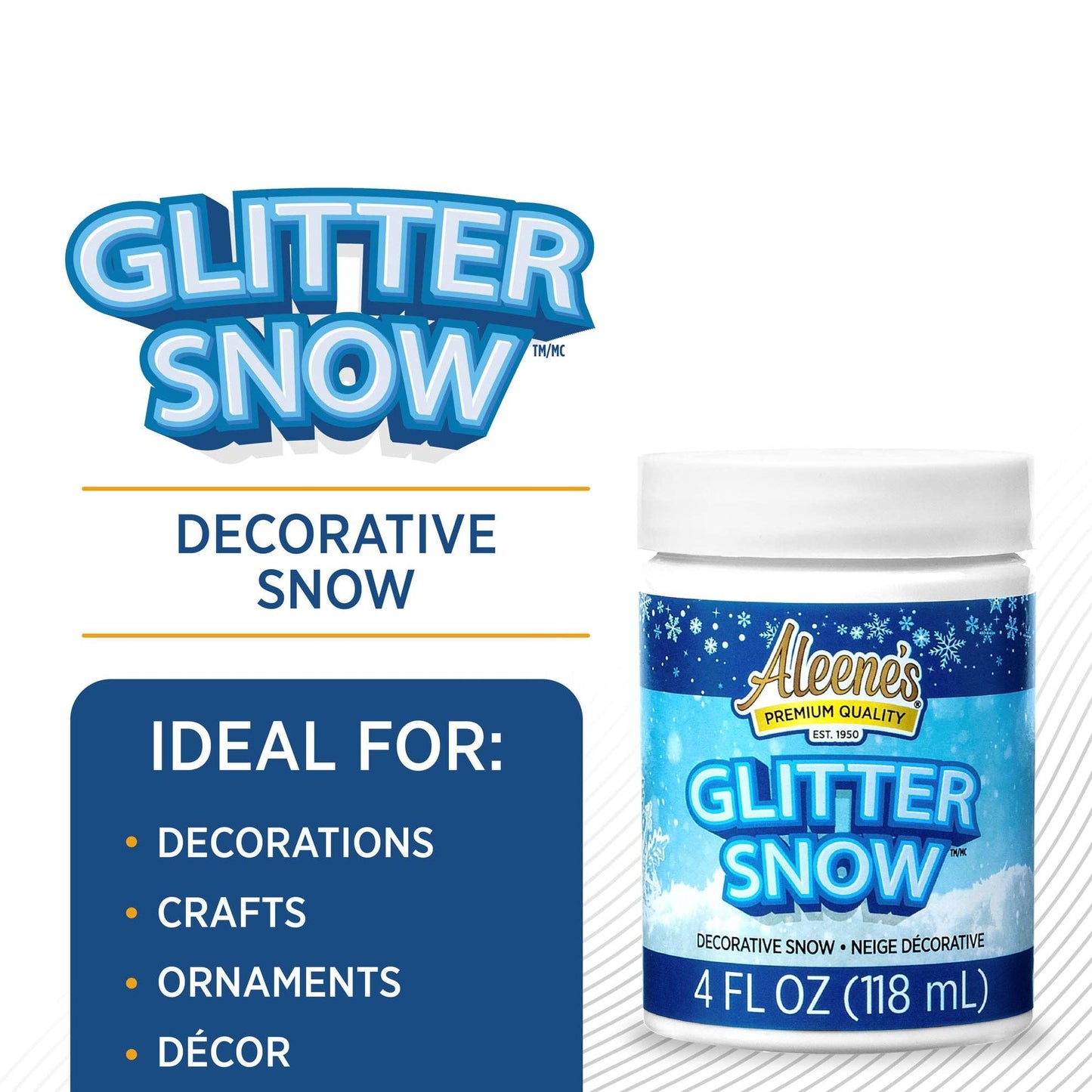 Glitter - Aleene's Glitter Snow 4 fl. oz.