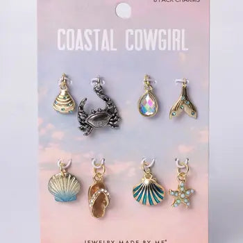 Jewelry - Set of Eight Sea and Beach Life Charms