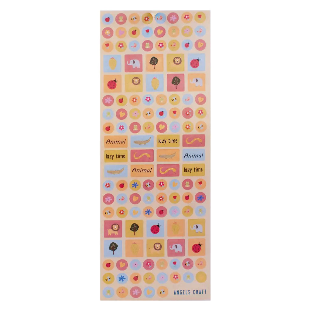 Stickers - Assorted Animal Stickers – 3ct, 12x40cm