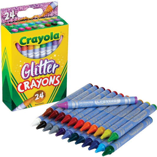 Crayons - 24 Count Crayola Glitter Crayons