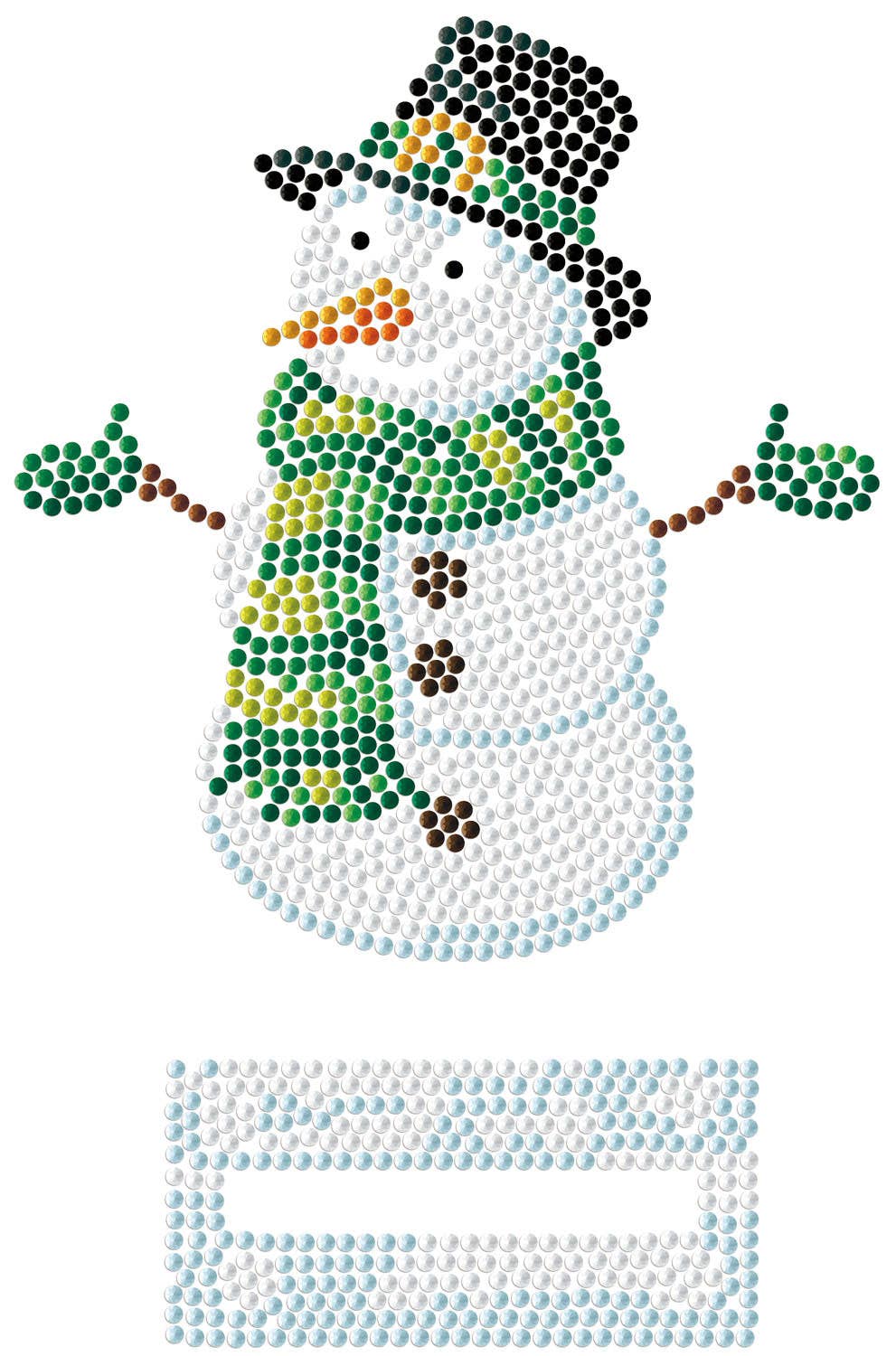 Diamond Dotz - Stand-up Top Hat Snowman