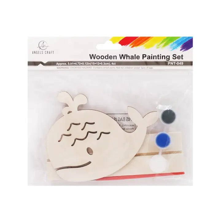 Paint Set - Wooden Painting Set Whale