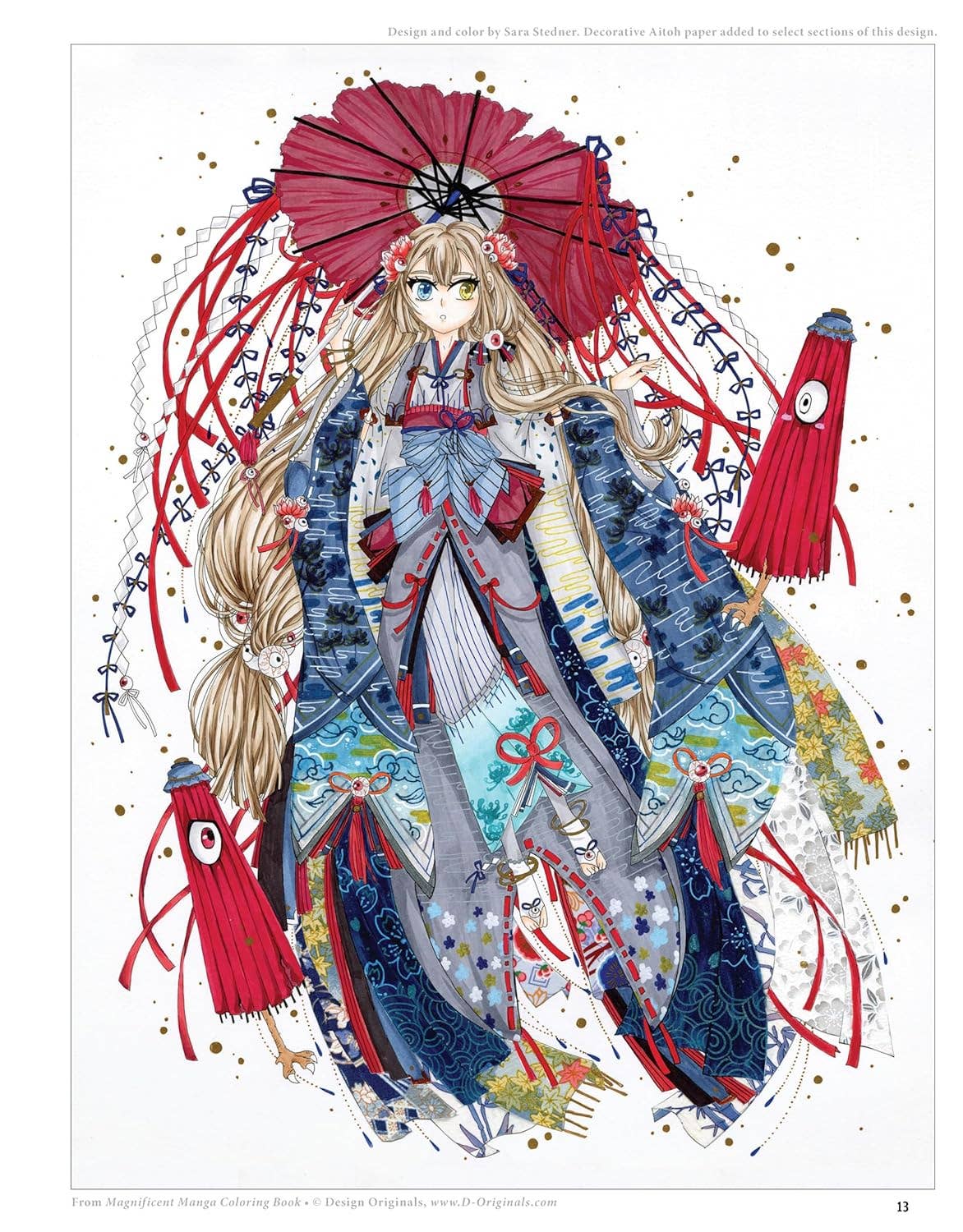 Coloring Book - Magnificent Manga Mythical & Magical Designs
