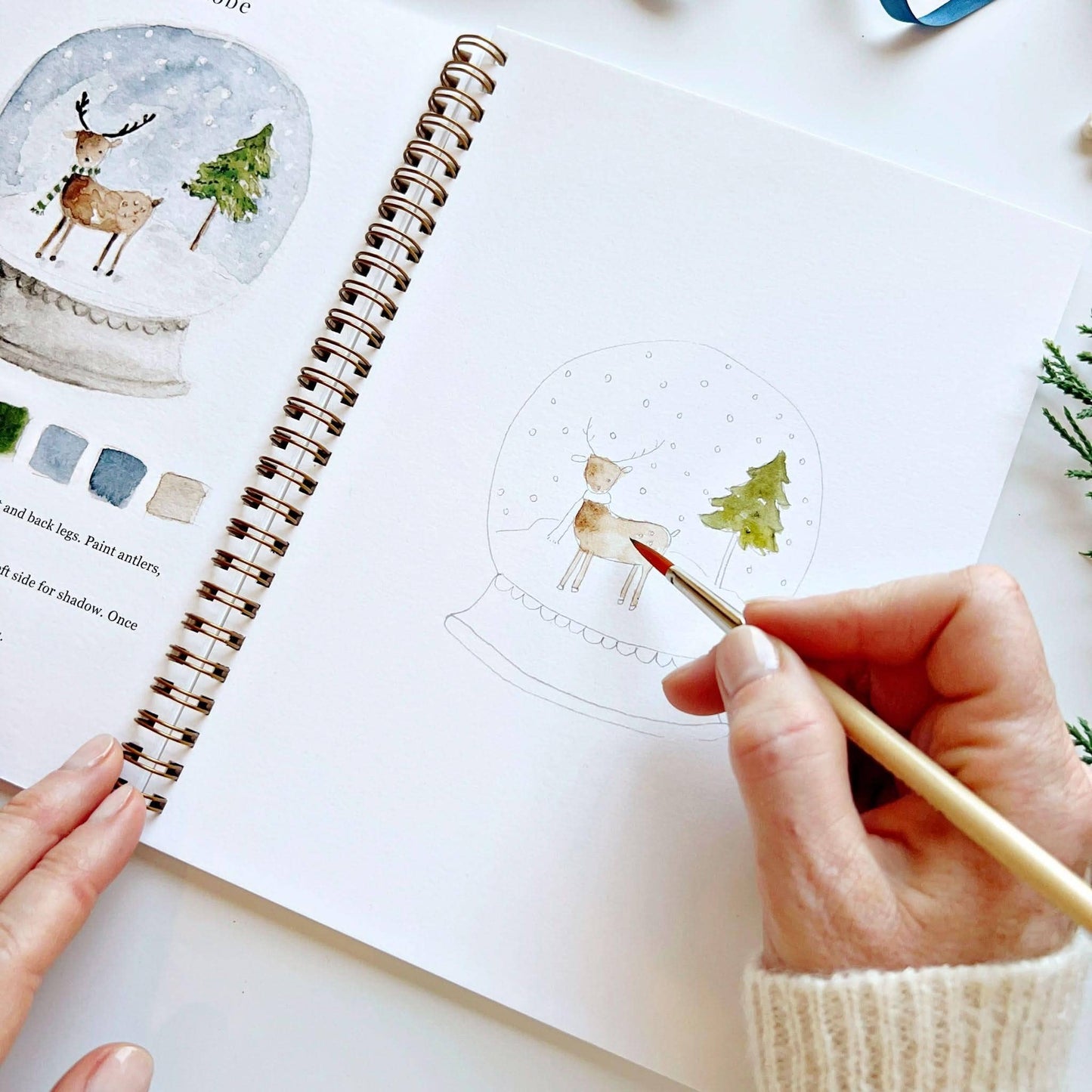 Workbook - Winter watercolor workbook