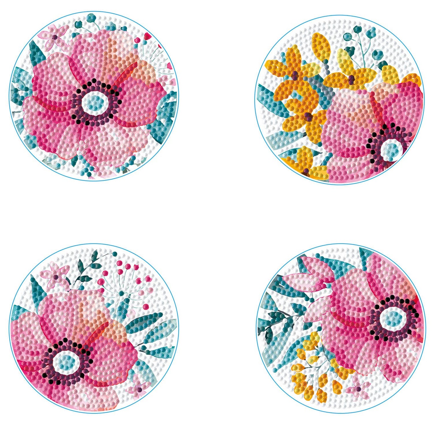 Diamond Dotz - Coasters - Modern Florals