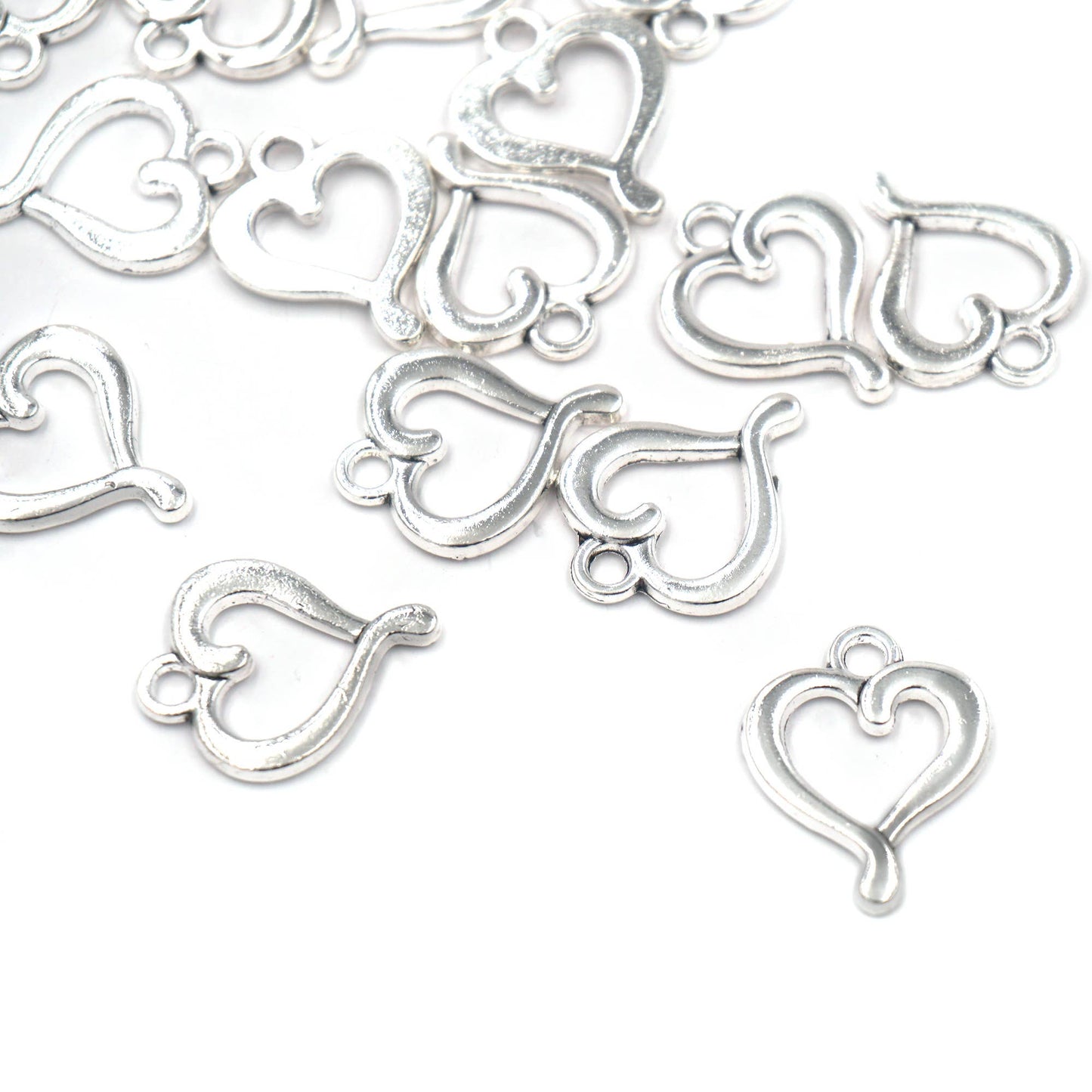 Jewelry - Alloy Pendant Charms 15-ct, Heart
