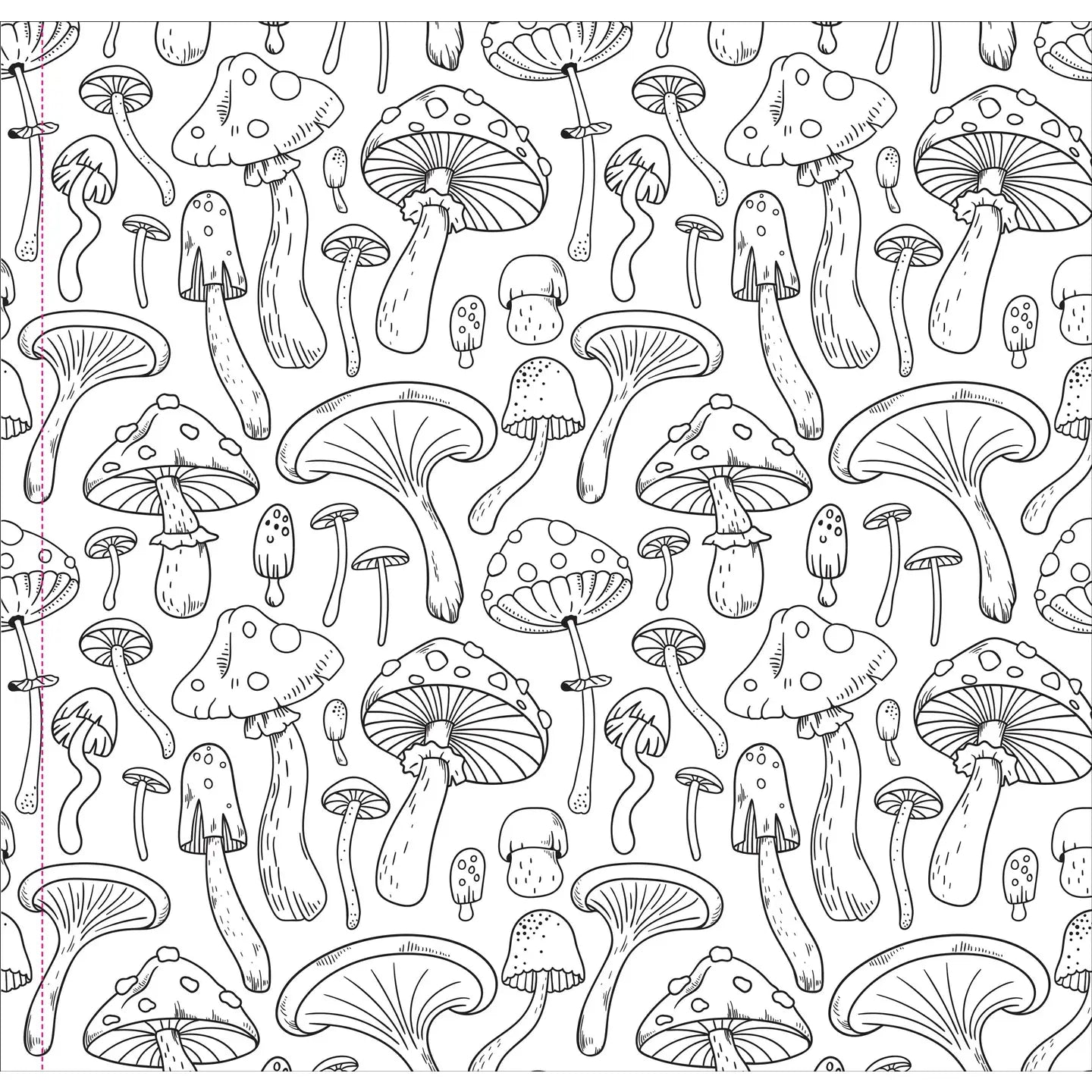 Coloring Book - Mushrooms Adult Coloring Book