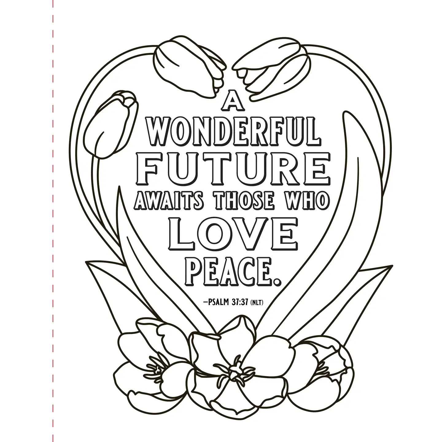 Coloring Book - Psalms Large Print