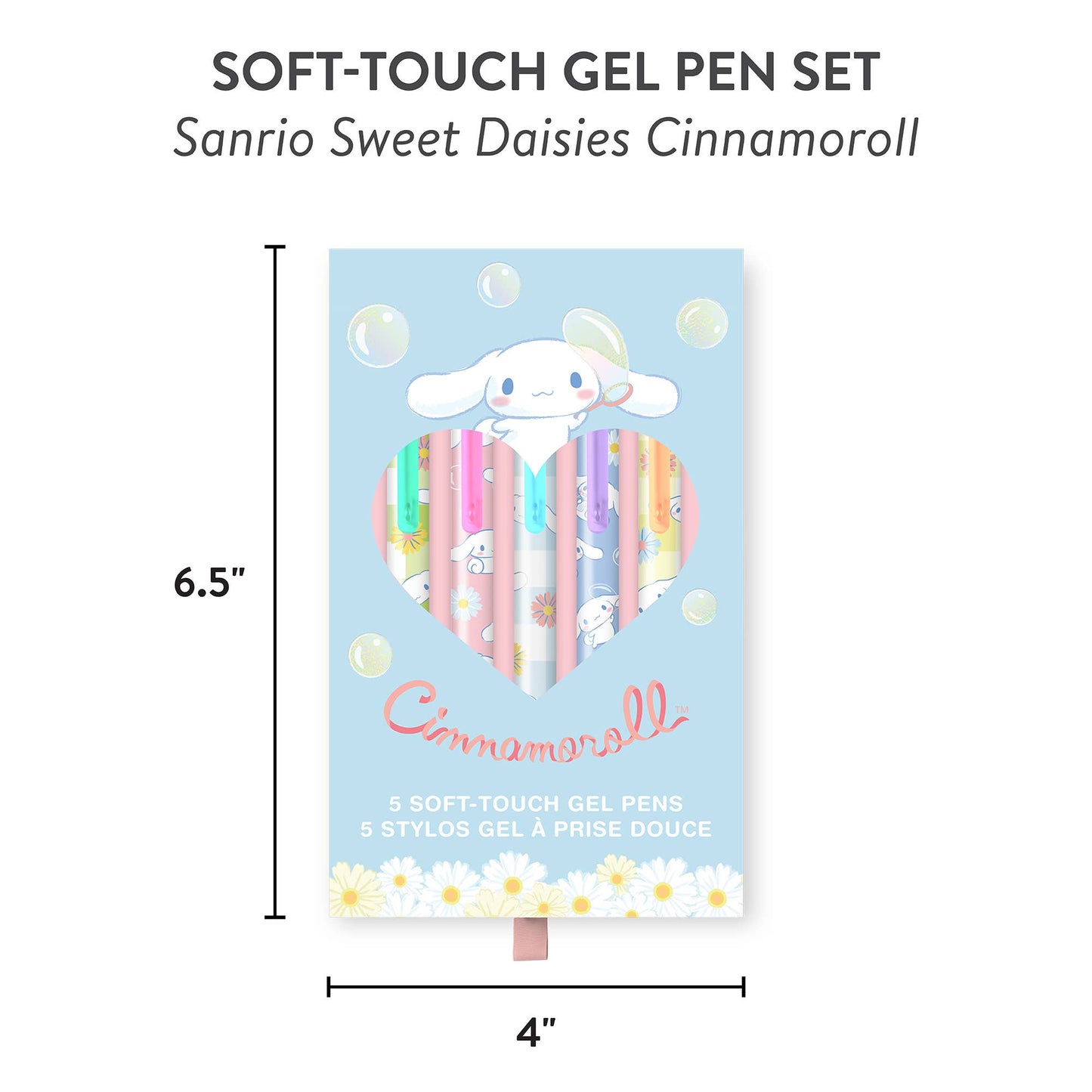 Pens - Sanrio Sweet Daisies Cinnamoroll™ Soft-Touch Gel Pen Set