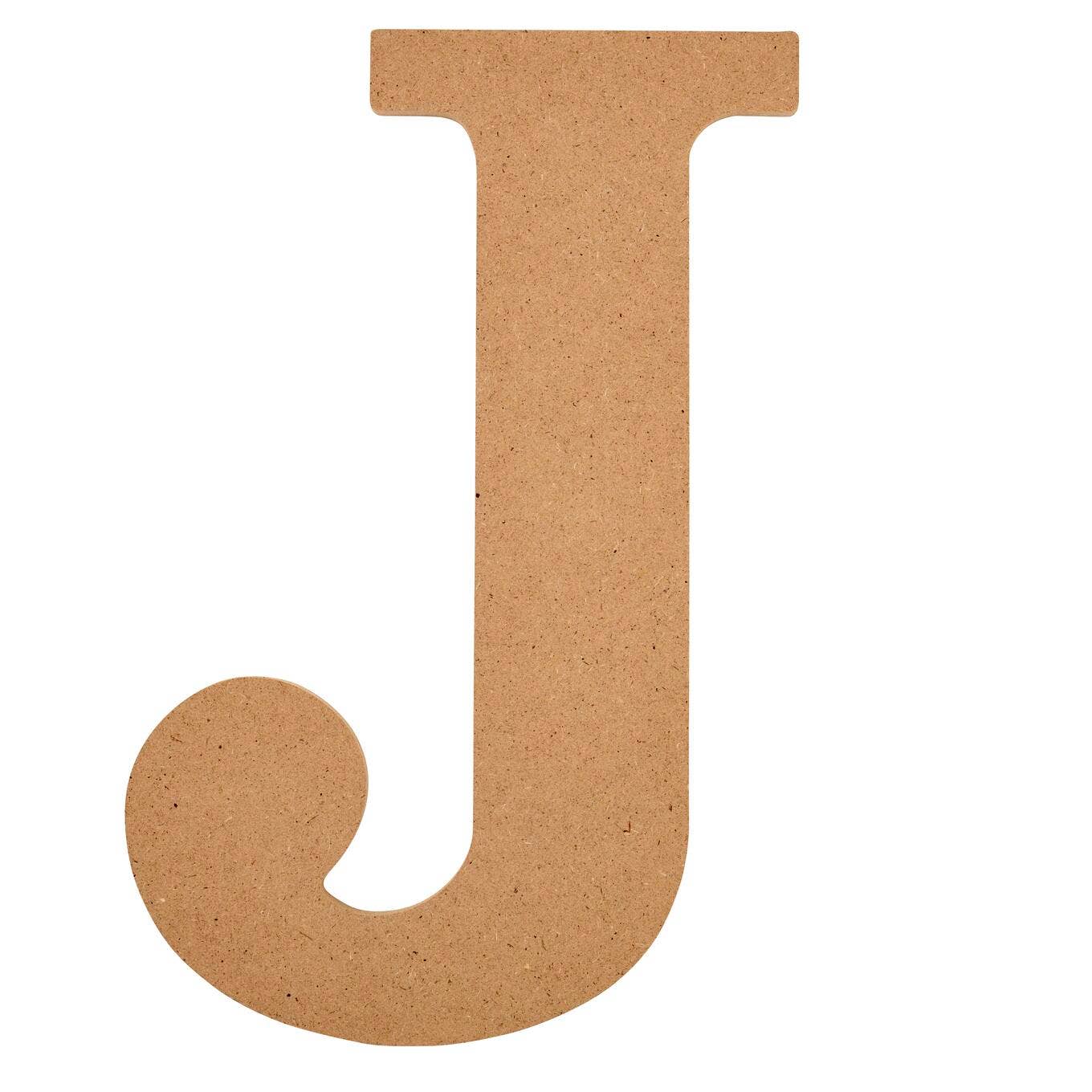 Wood - 8 inch MDF Letter - J