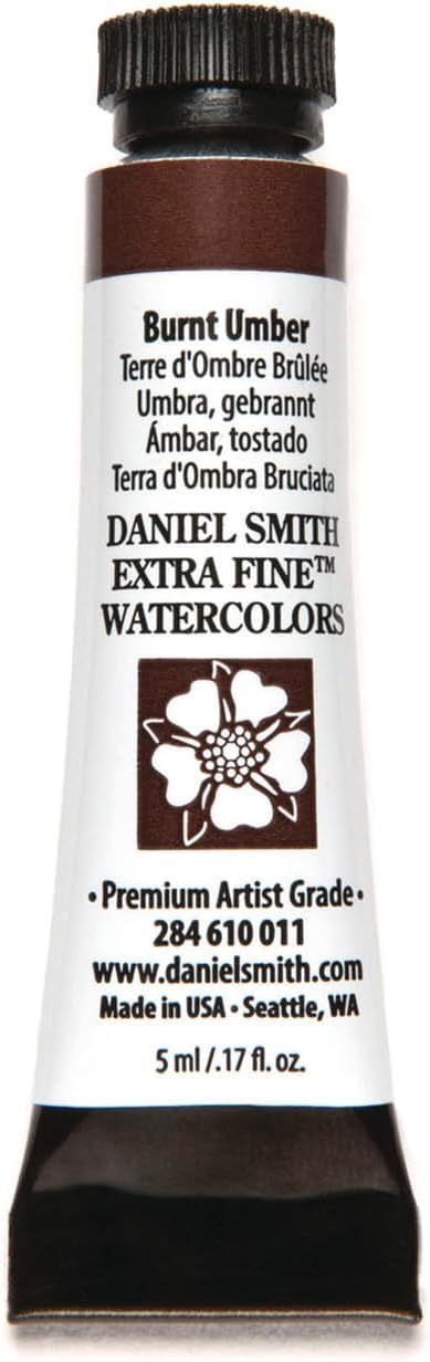 Paint - Daniel Smith Extra Fine Watercolor Paint 5ml Tube - Burnt Umber