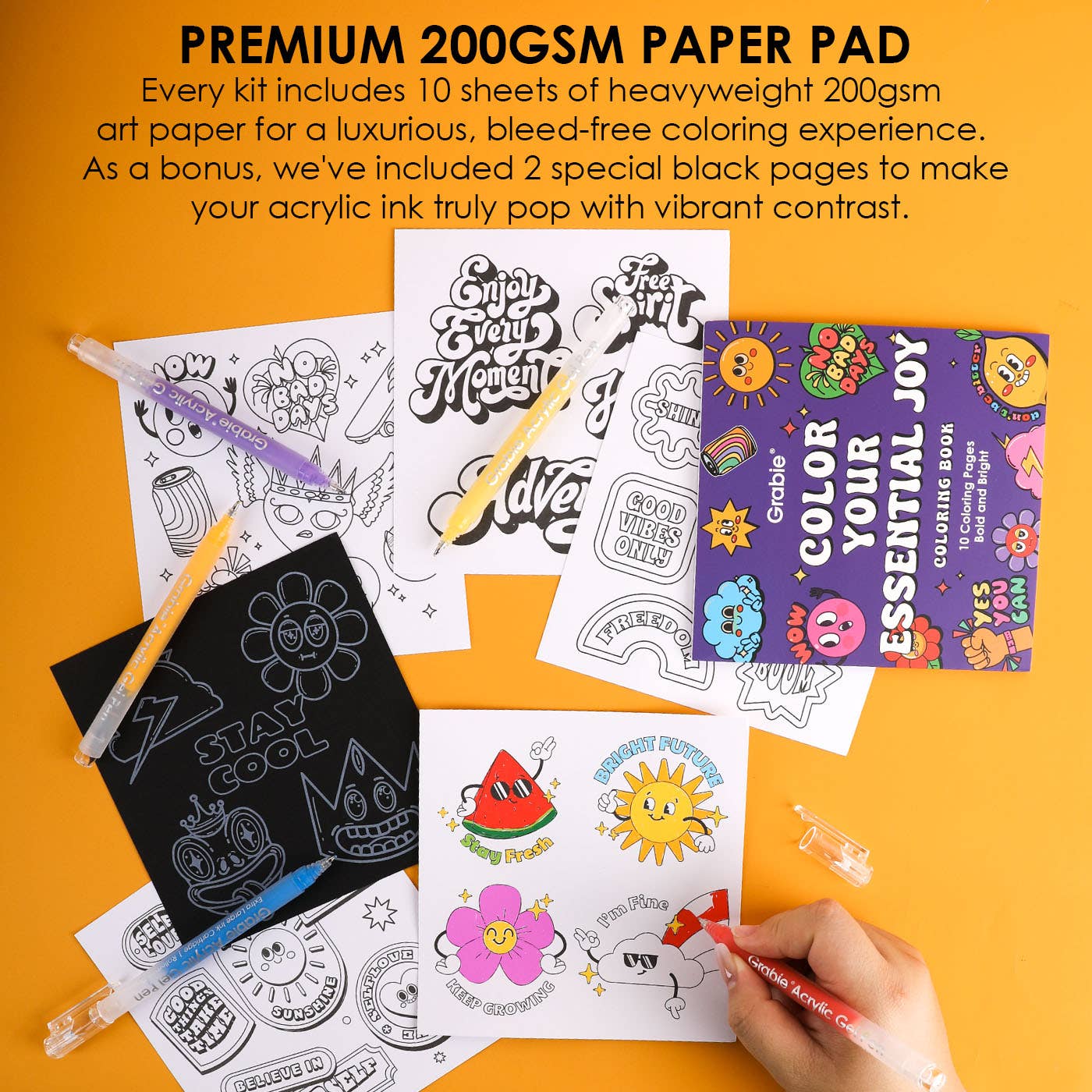 Markers - Bold & Bright Coloring Kit - Essential Color