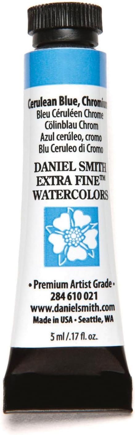 Paint - Daniel Smith Extra Fine Watercolor Paint 5ml Tube - Cerulean Blue