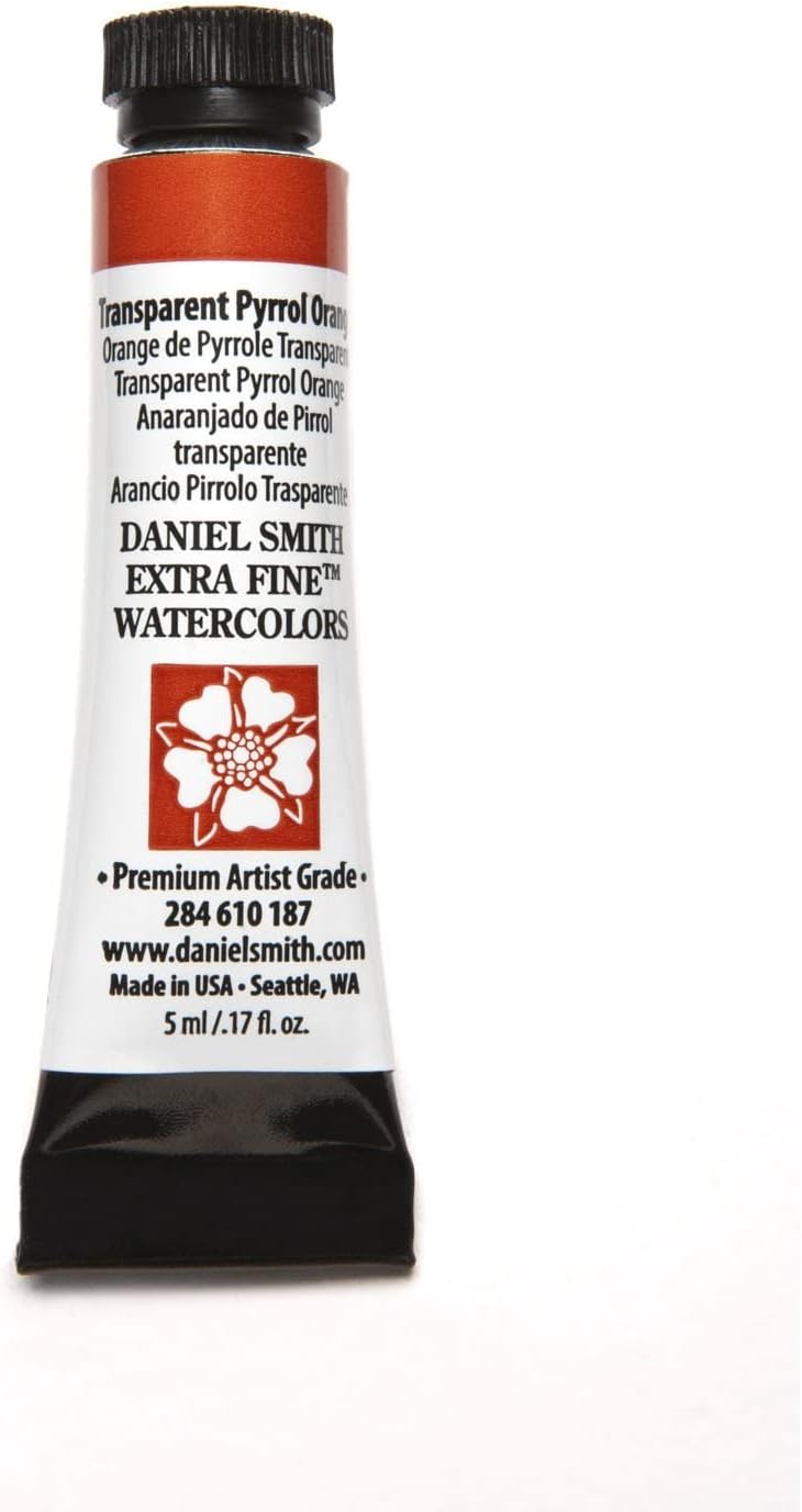 Paint - Daniel Smith Extra Fine Watercolor Paint 5ml Tube - 	Transparent Pyrrol Orange