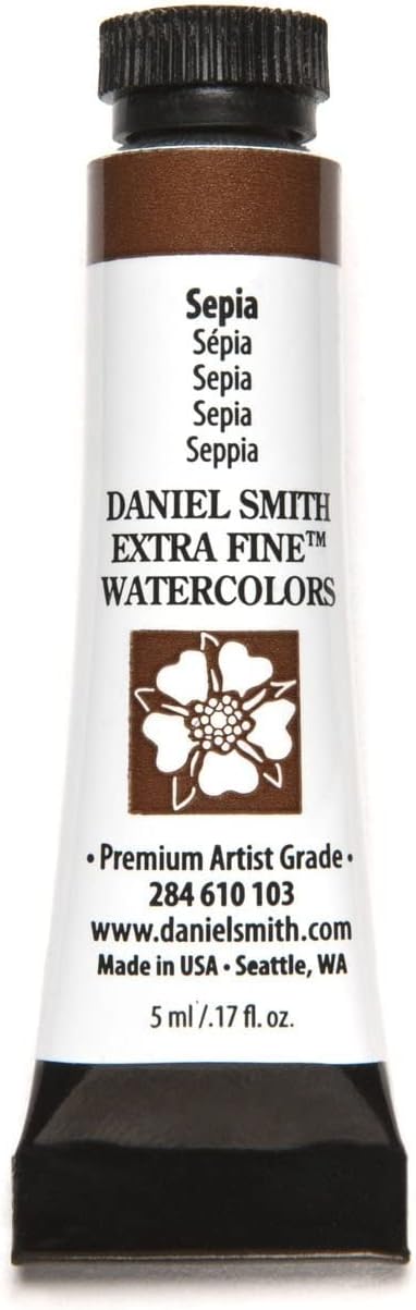 Paint - Daniel Smith Extra Fine Watercolor Paint 5ml Tube - Sepia