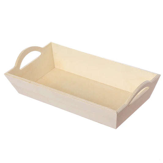 Wood - Angled Sides Wooden Tray